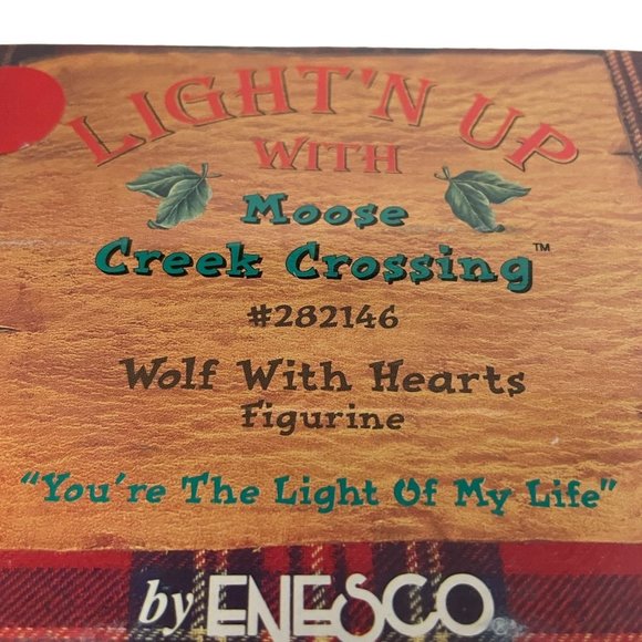 Moose Creek Crossing Wolf With Hearts Figurine Dad Father’s Gift 4 12 - Picture 13 of 13